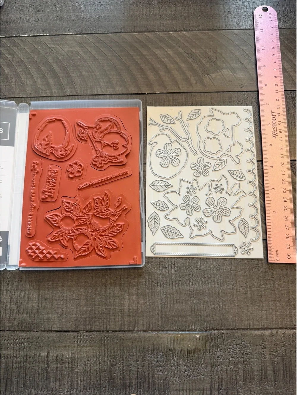 Stampin’ Up Apple Harvest stamp set with Apple Blossoms Dies die cut set